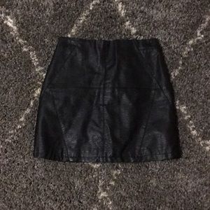 Perfect mini “leather” skirt